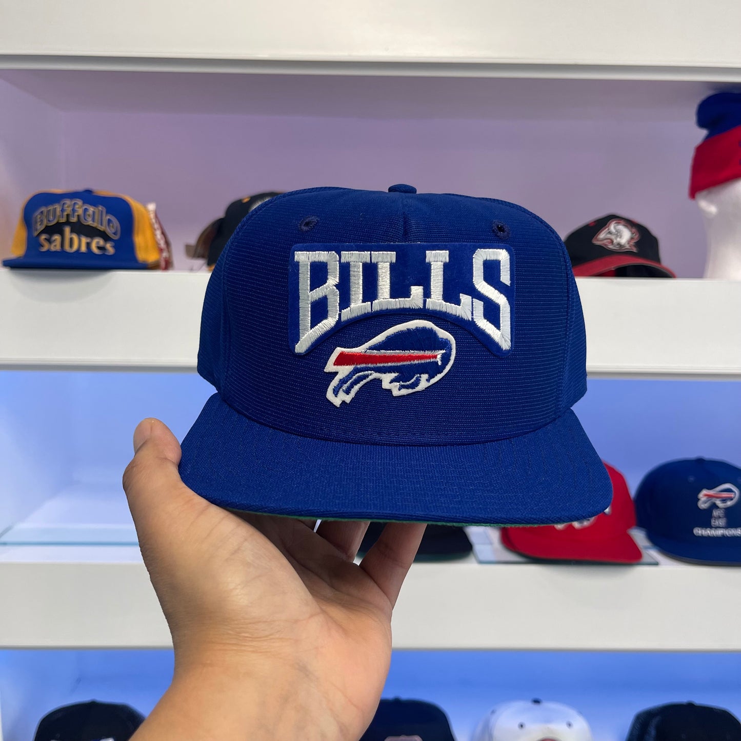 Vintage Buffalo Bills Blue Wool Snap Back