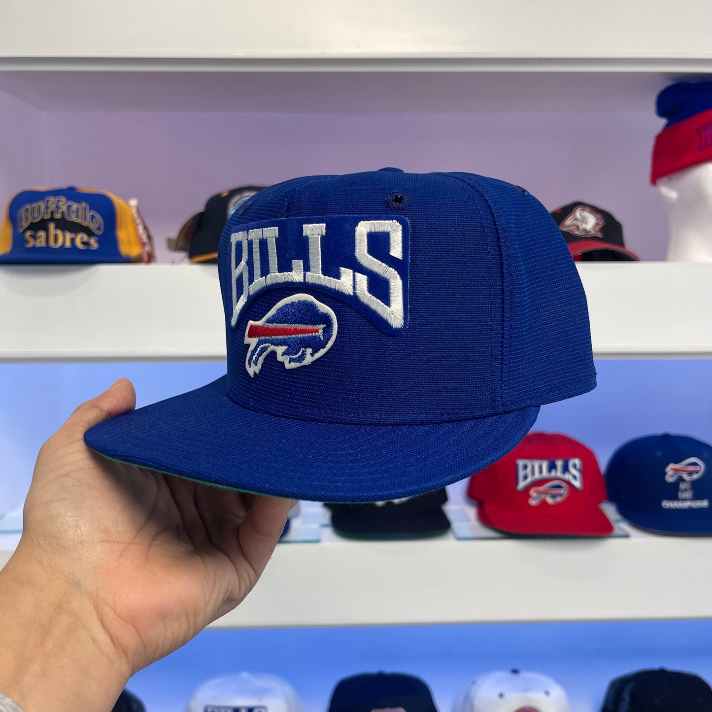 Vintage Buffalo Bills Blue Wool Snap Back