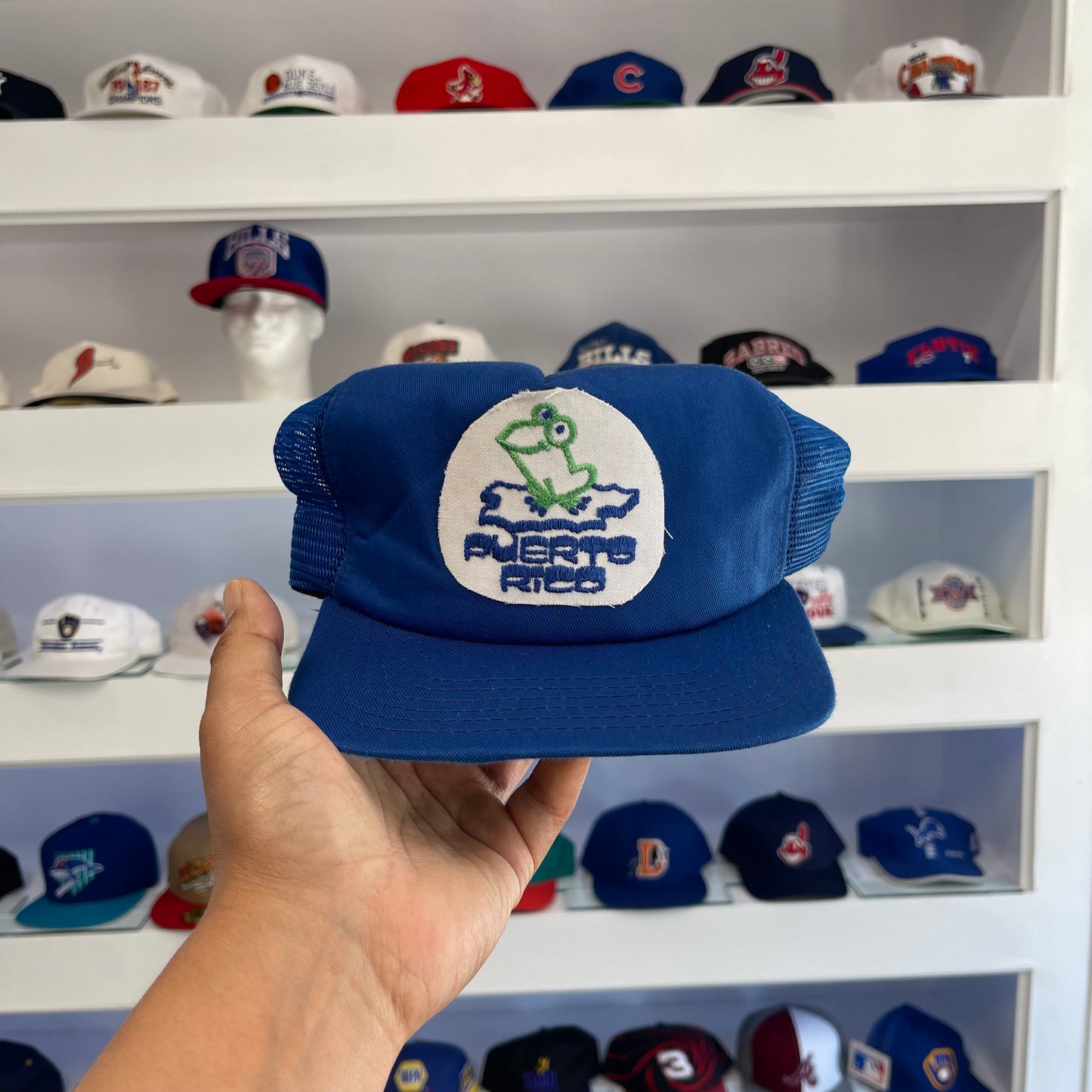 Vintage 1990s Puerto Rico Snap Back Trucker Hat