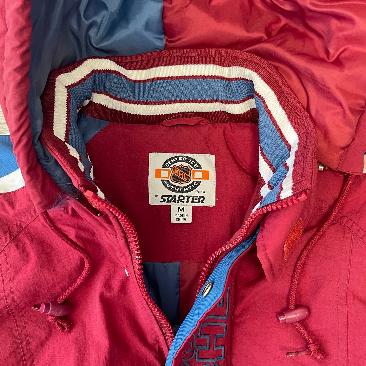 1990s Colorado Avalanche Starter Jacket Size Medium