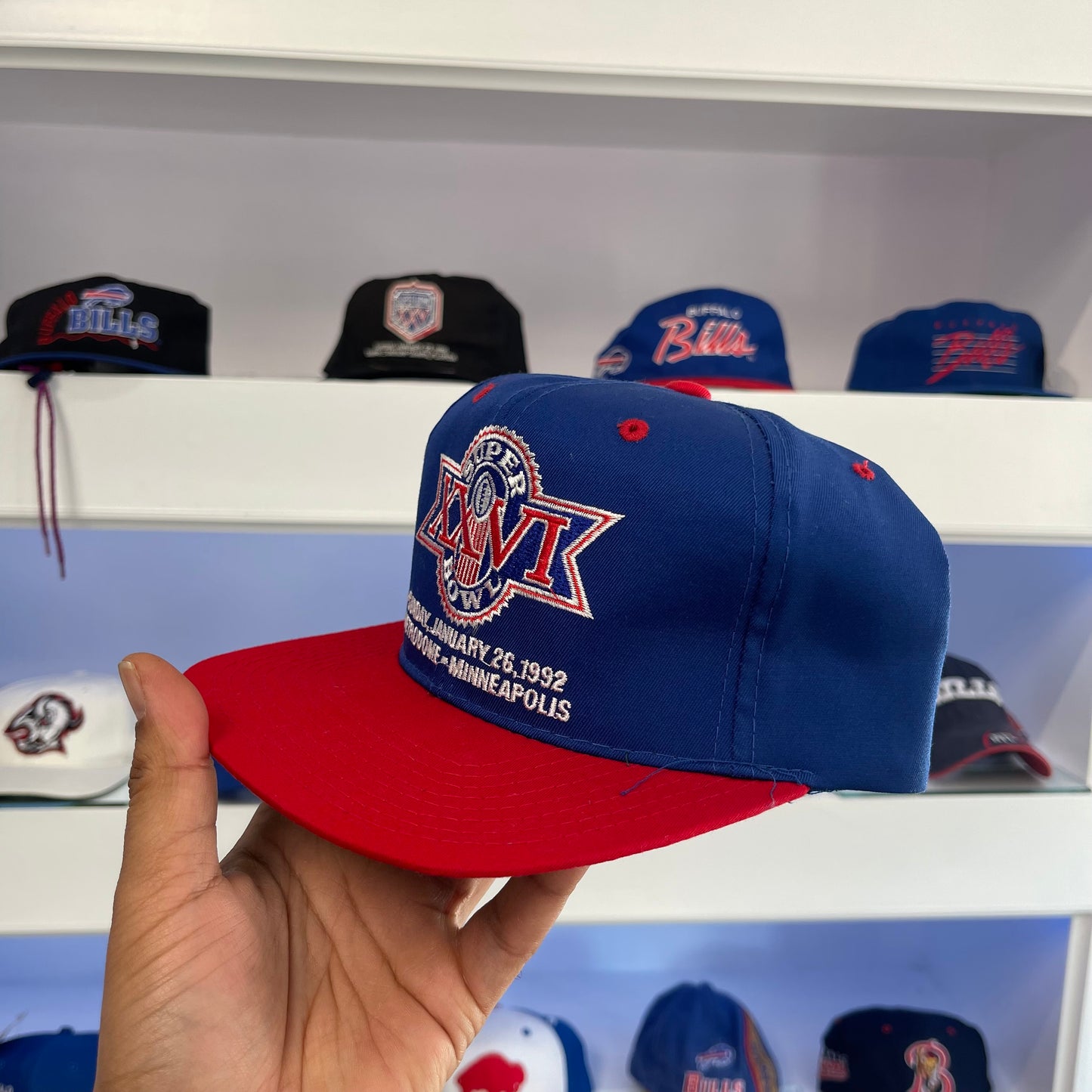 Vintage 1992 NFL Buffalo Bills Super Bowl XXVI Starter Twill Snap Back