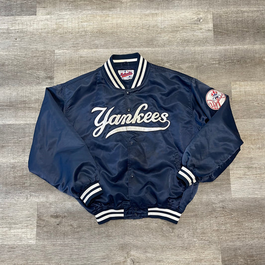 Vintage MLB New York Yankees Starter Satin Jacket Size XXL