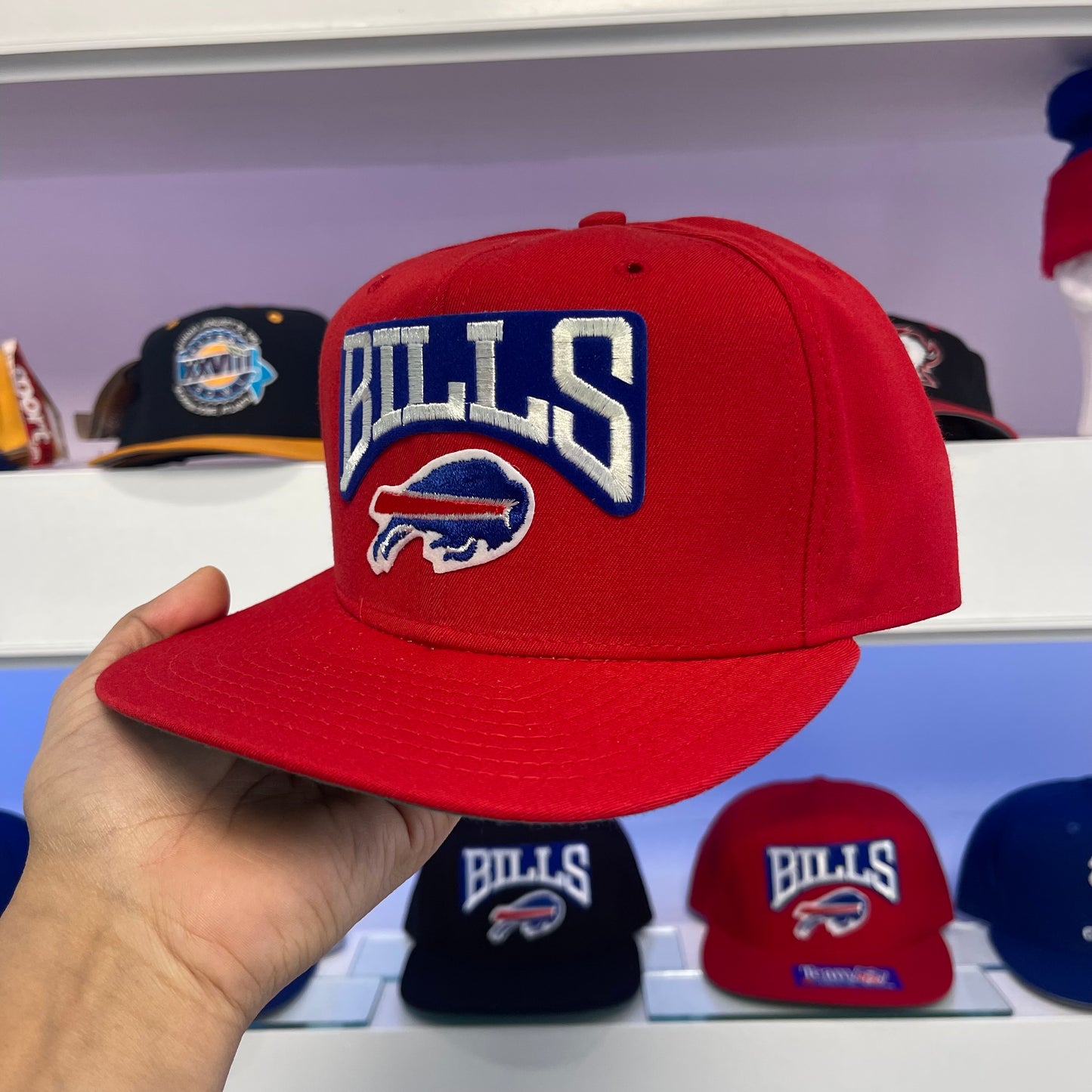 Vintage Buffalo Bills Red Wool Snap Back