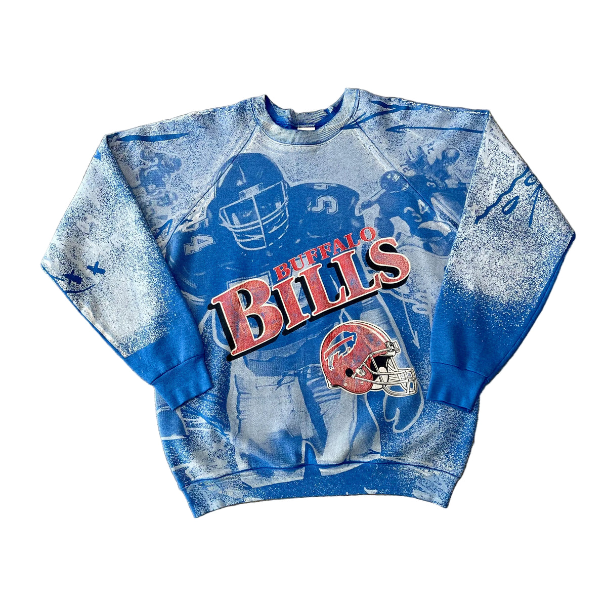 Vintage 1990s Buffalo Bills AOP Sweatshirt Size XL