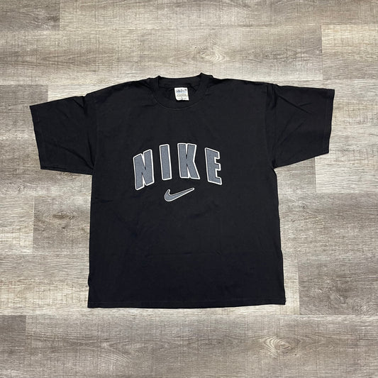 Vintage 1990s Black Nike T-Shirt Size XL