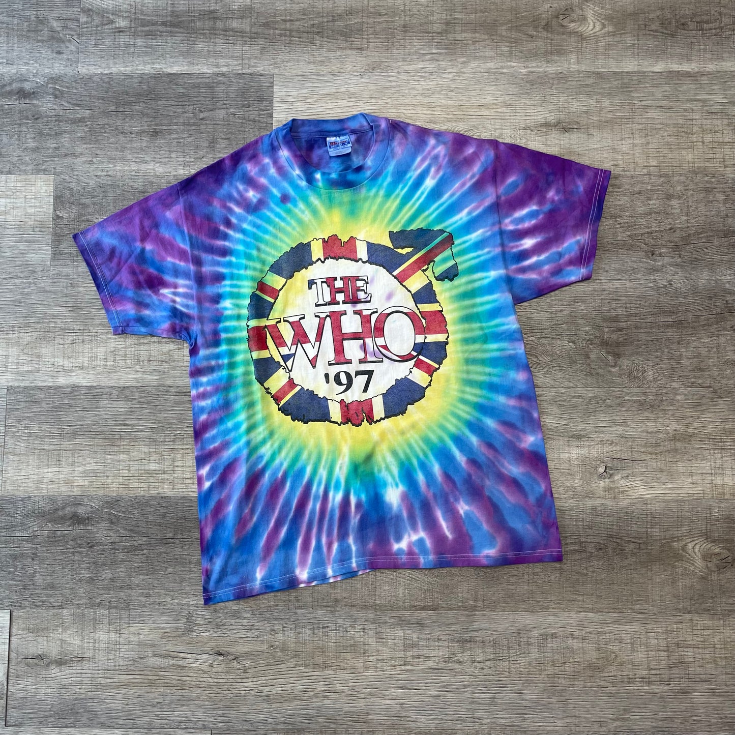 1997 The Who World Tour Tie Dye Shirt Size XL