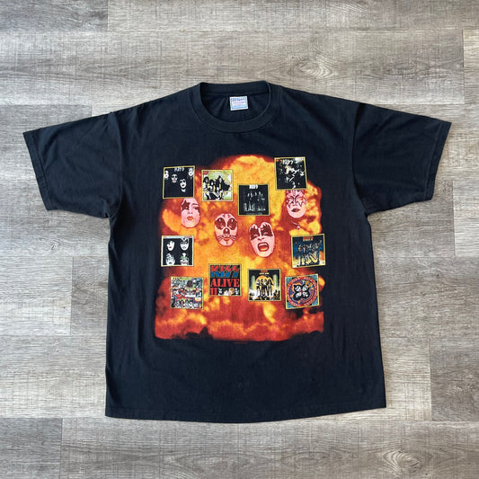 Vintage Kiss Band T-shirt THE ORIGINALS size XL