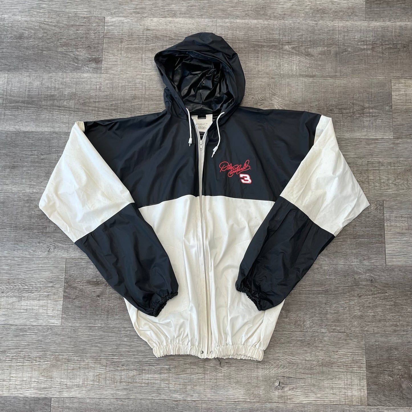 Vintage 1990s Dale Earnhardt Sr. NASCAR Rain Coat Size Large