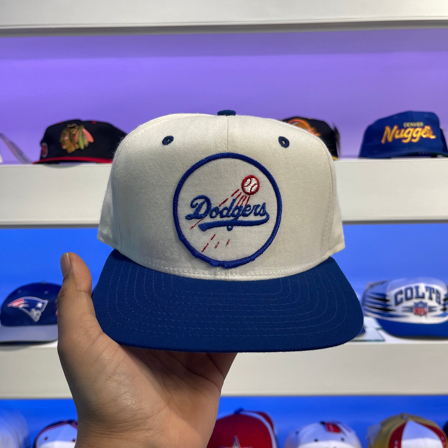 Vintage 1990s MLB Los Angeles Dodgers New Era Wool Snap Back