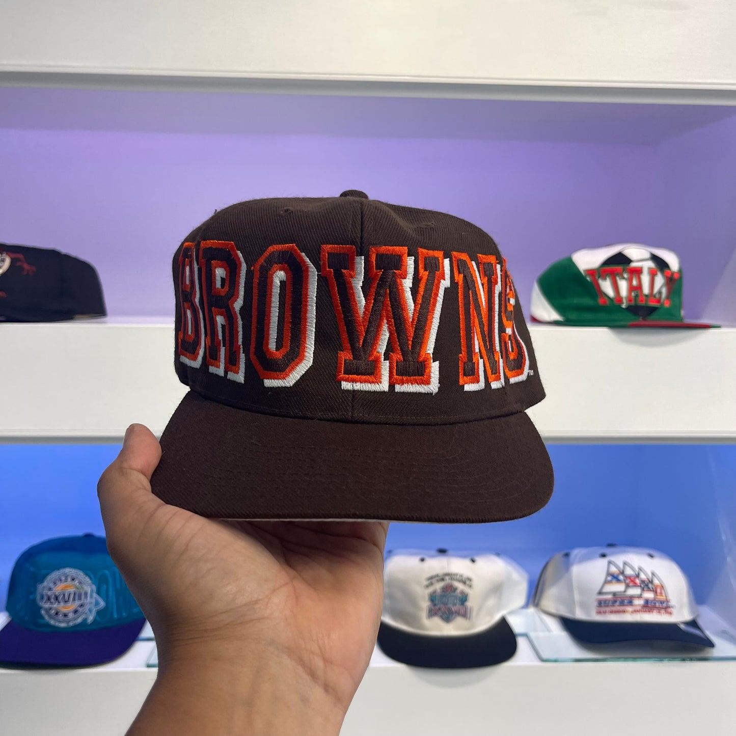 Vintage 1990s Cleveland Browns Drew Pearson Wool Snap Back