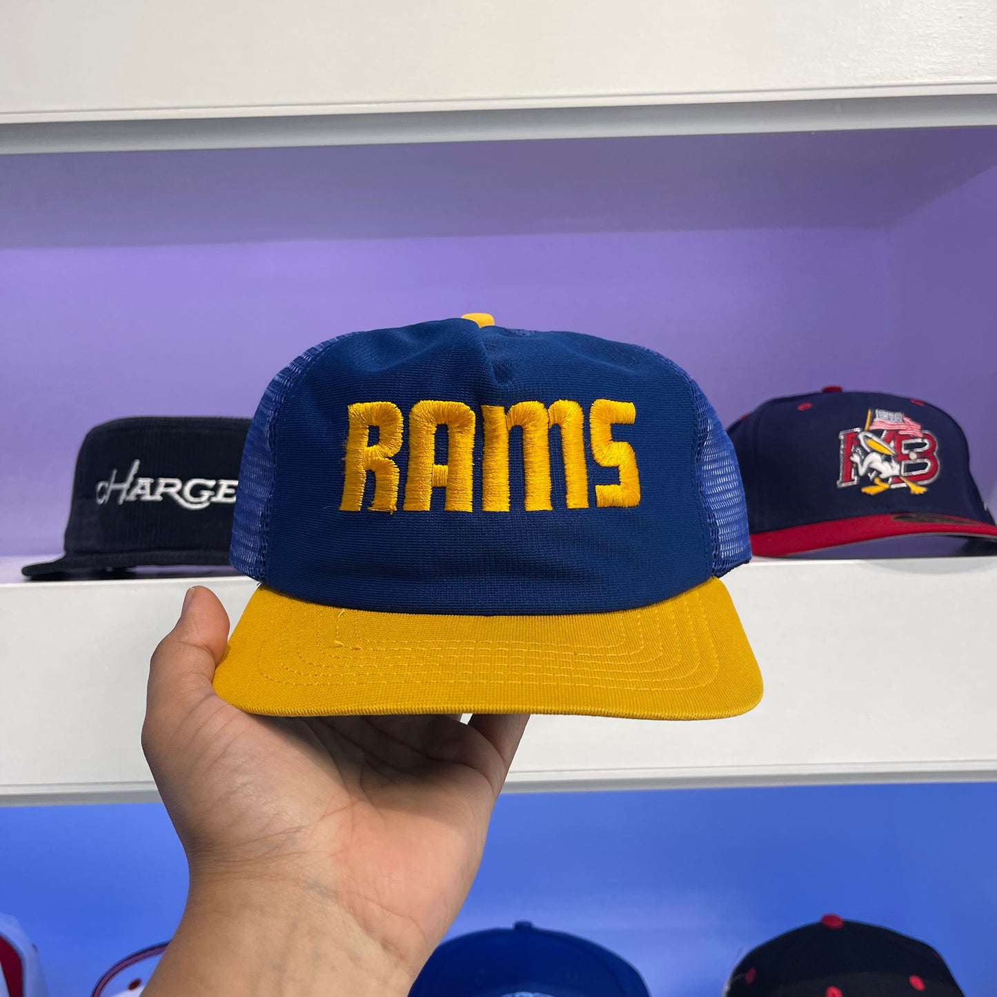 Vintage NFL 1980s Rams Snap Back New Era