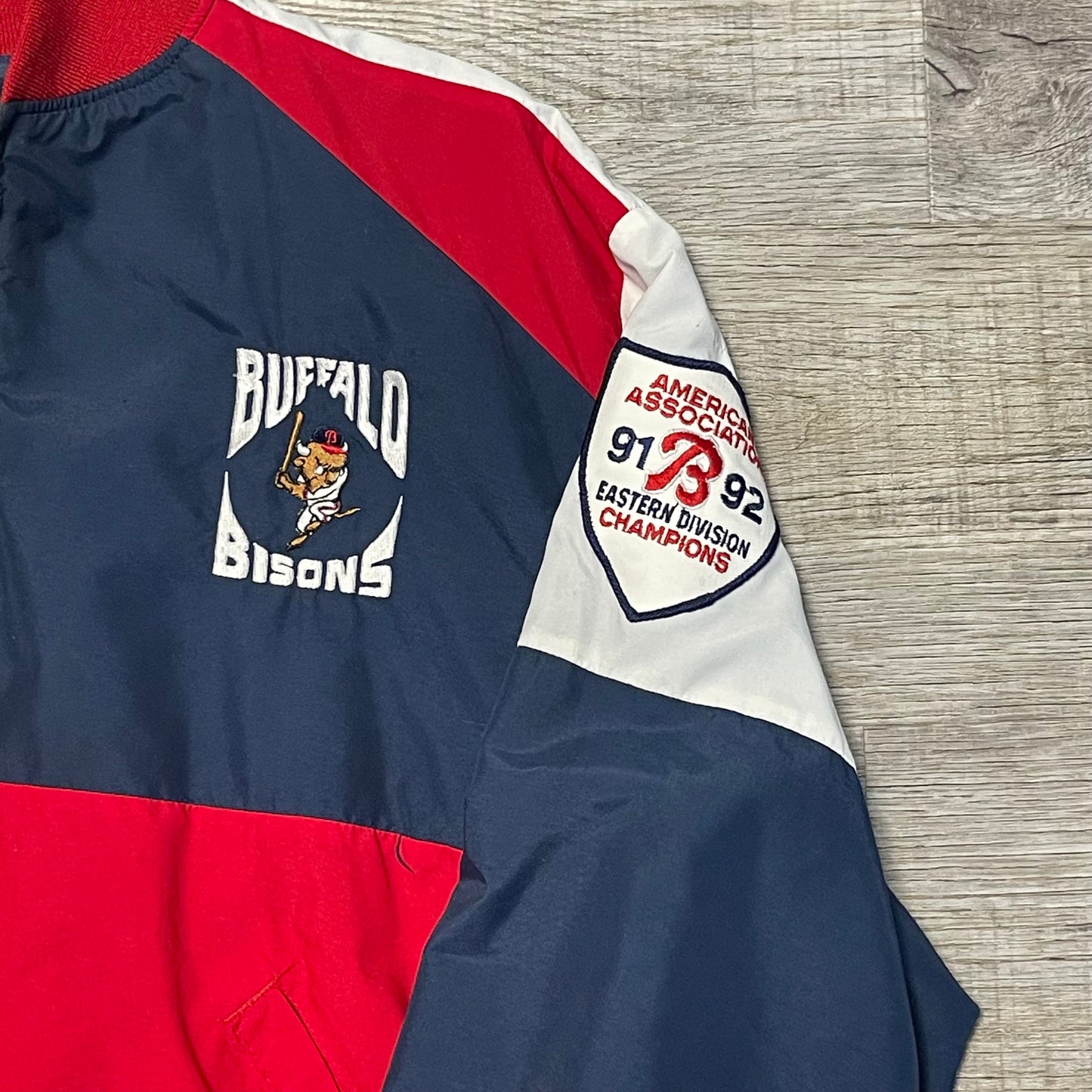 Vintage Buffalo Bisons Western Division Champions Jacket Size XL