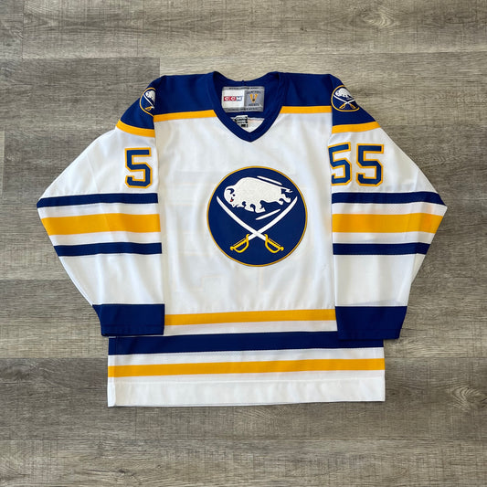 Vintage NHL Buffalo Sabres Jochen Hecht CCM Jersey Size Large