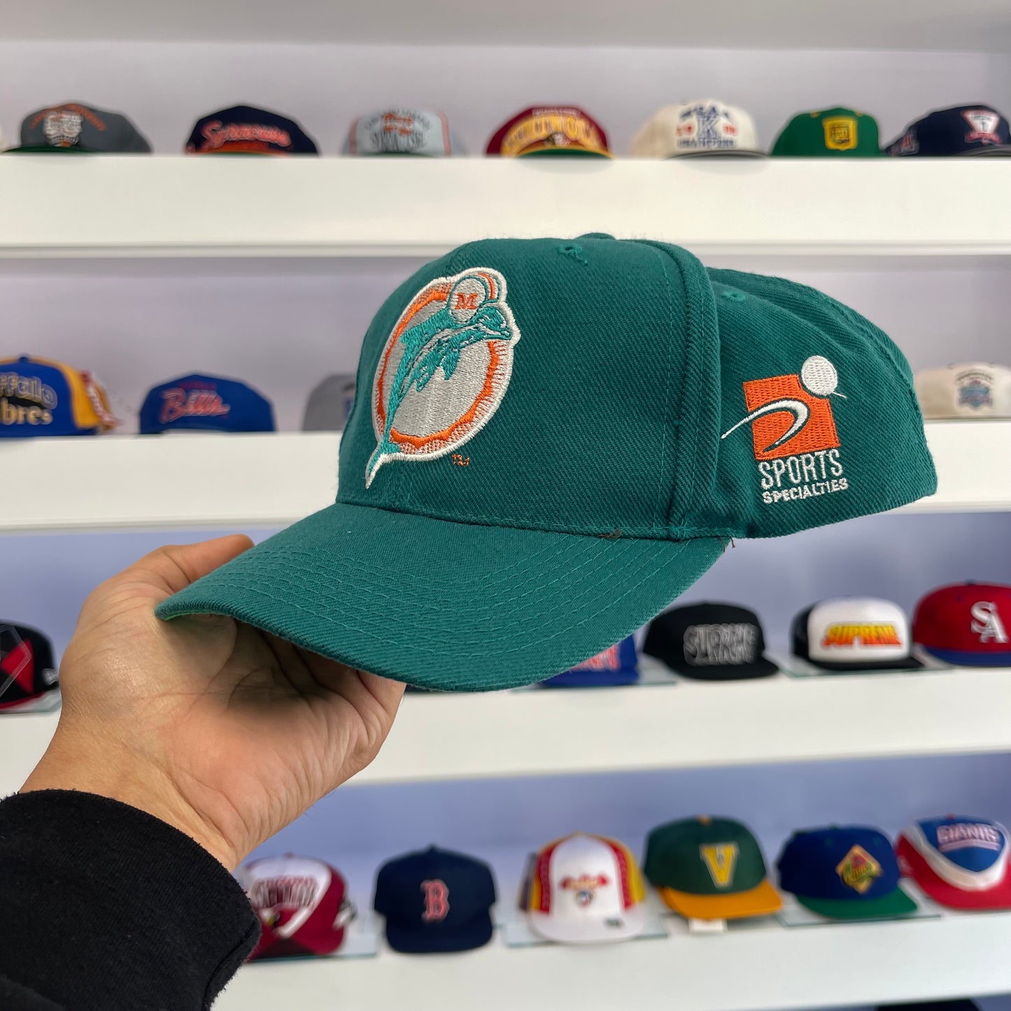 Vintage 90s Miami Dolphins Sports Specialties NFL Snap Back