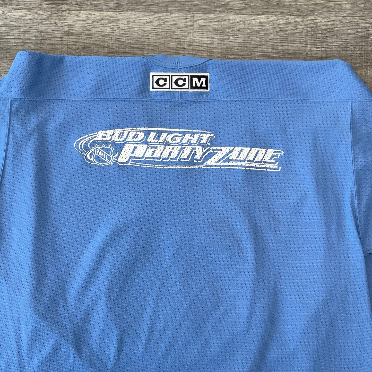 Vintage NHL Tampa Bay Lightning Bud Light Party Zone CCM Jersey Size XL