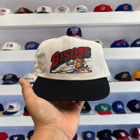 Vintage 1990s MiLB Buffalo Bisons Snap Back Sliding Logo