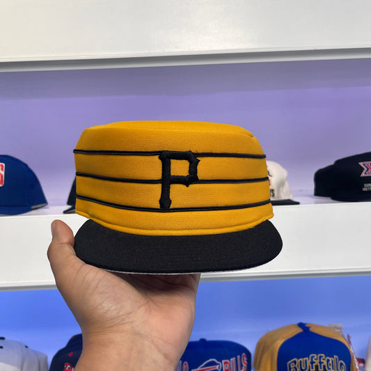 Vintage 1970s Pittsburgh Pirates Pillbox New Era Fitted 7 3/8 Dead Stock New