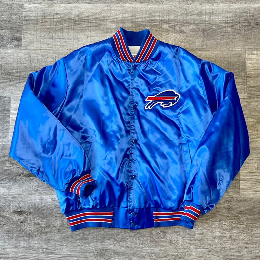 Vintage 1990s Buffalo Bills Locker Line Satin Jacket Size XL