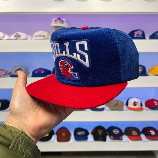 Vintage 1990s Buffalo Bills 2 Tone Corduroy Snap Back