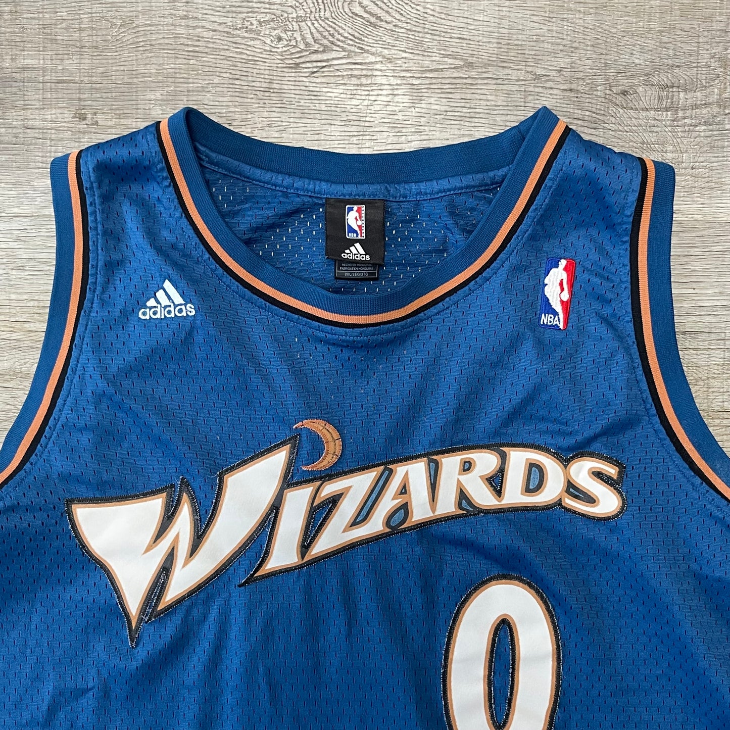 Vintage 2000s NBA Washington Wizards Gilbert Arenas Adidas Jersey Size XXL