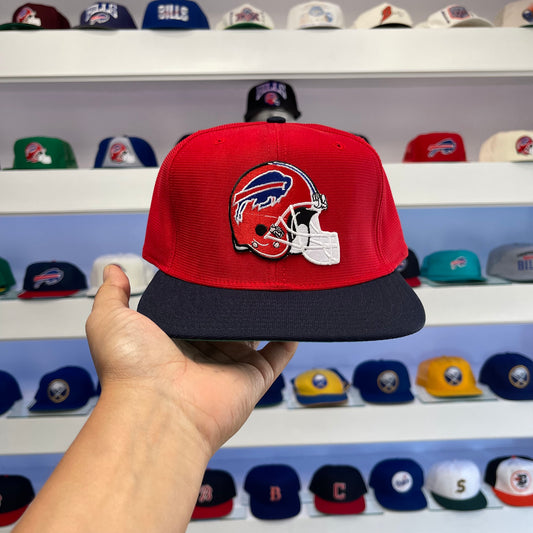 Vintage 1990s Buffalo Bills Red Helmet Wool Snap Back