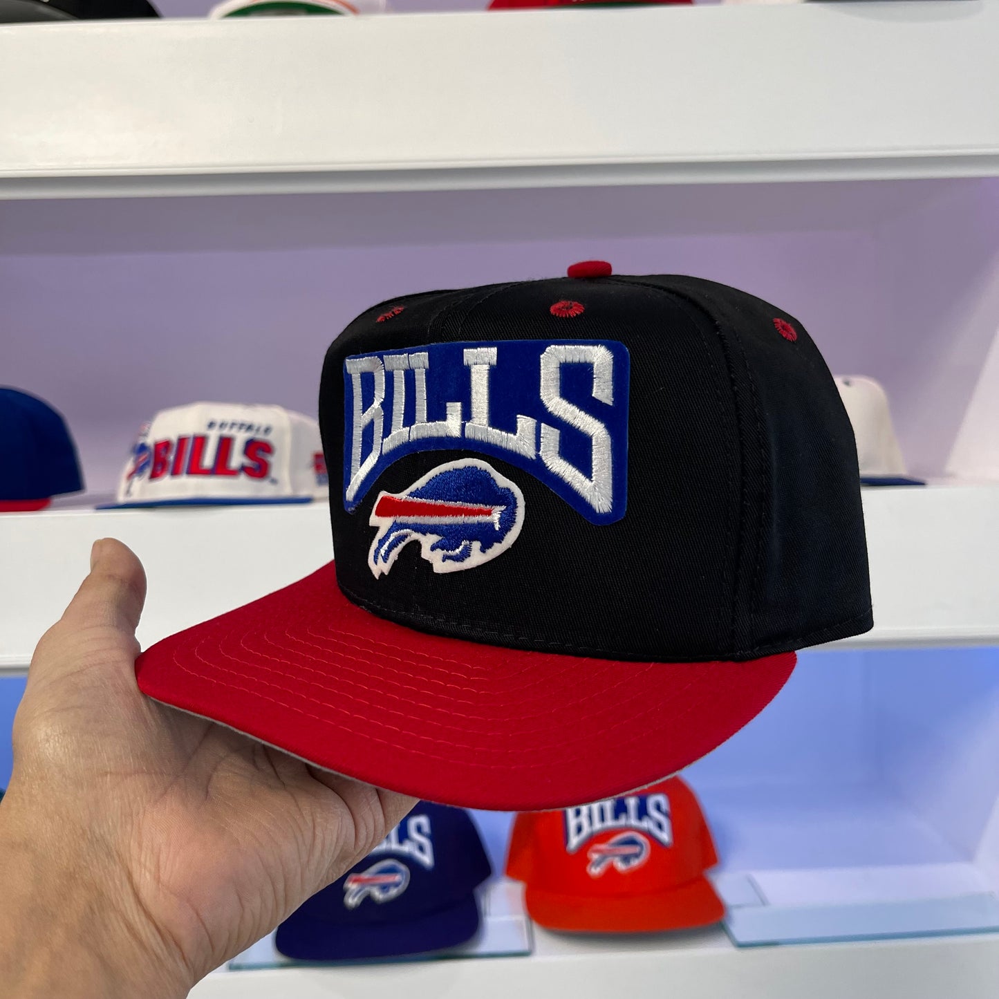 Vintage 1990s Buffalo Bills Nylon New Era Snap Back