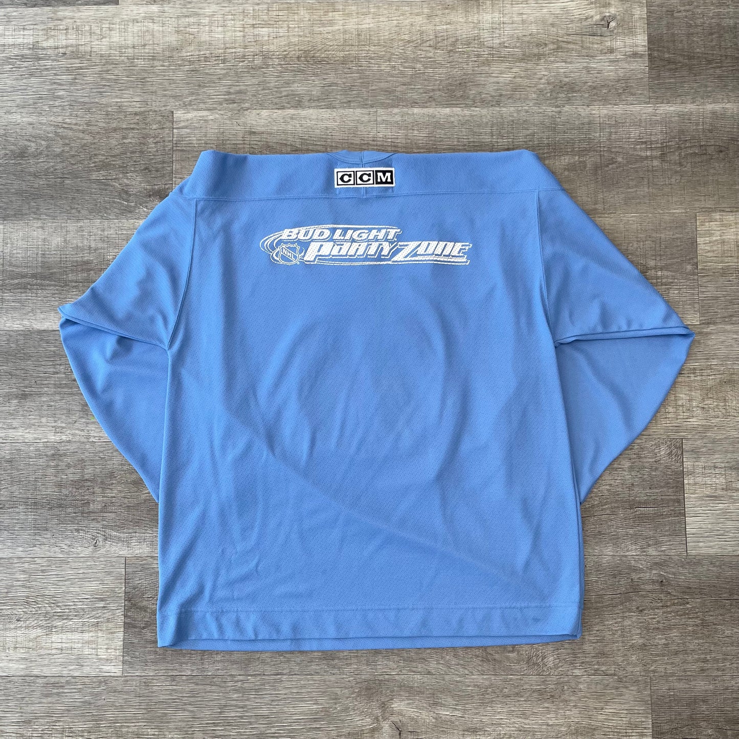 Vintage NHL Tampa Bay Lightning Bud Light Party Zone CCM Jersey Size XL