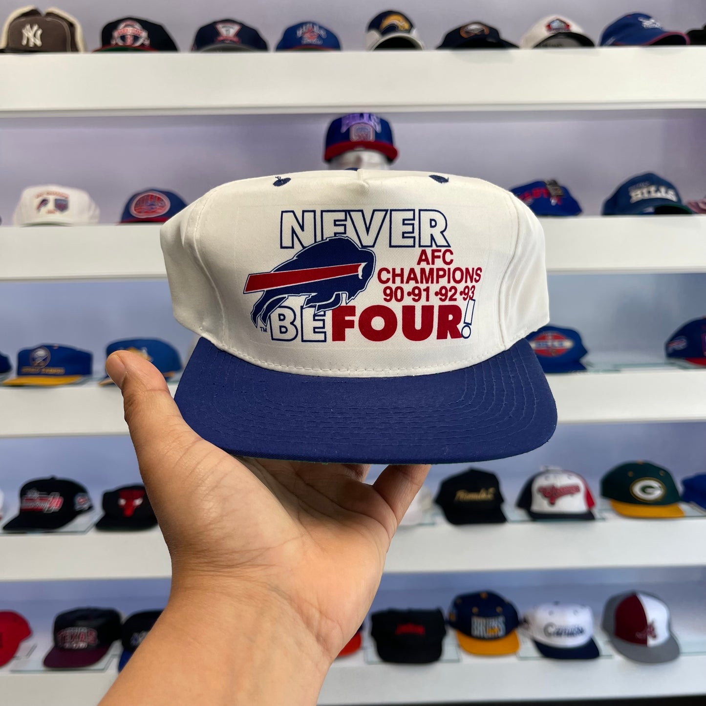 Vintage 1990s Buffalo Bills Never Be Four AFC Champions