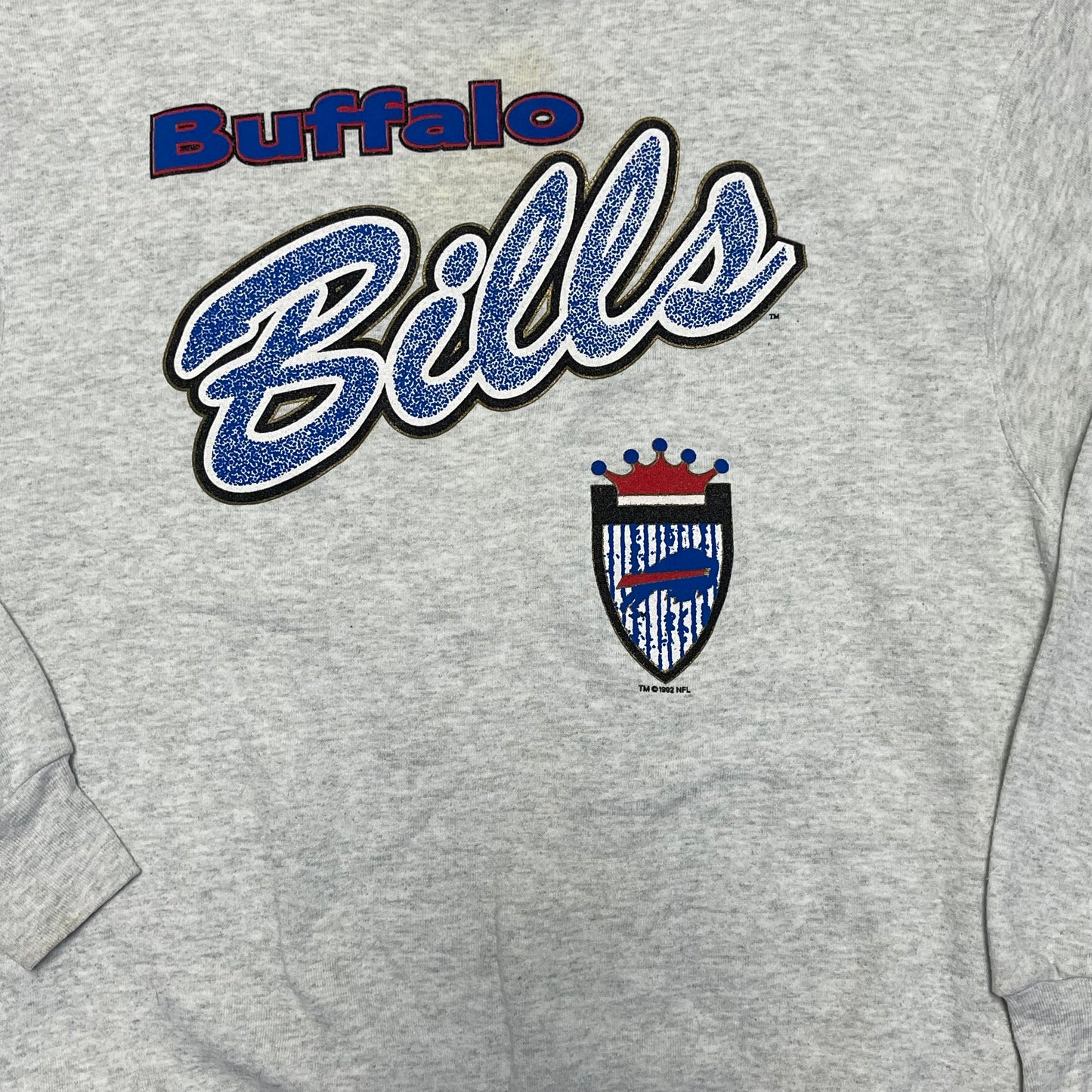 1990s Buffalo Bills grey Sweatshirt Turtle Neck