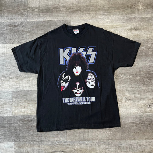 KISS The Farewell Tour 1973-2000 Concert T-Shirt XL Vintage Single Stitch