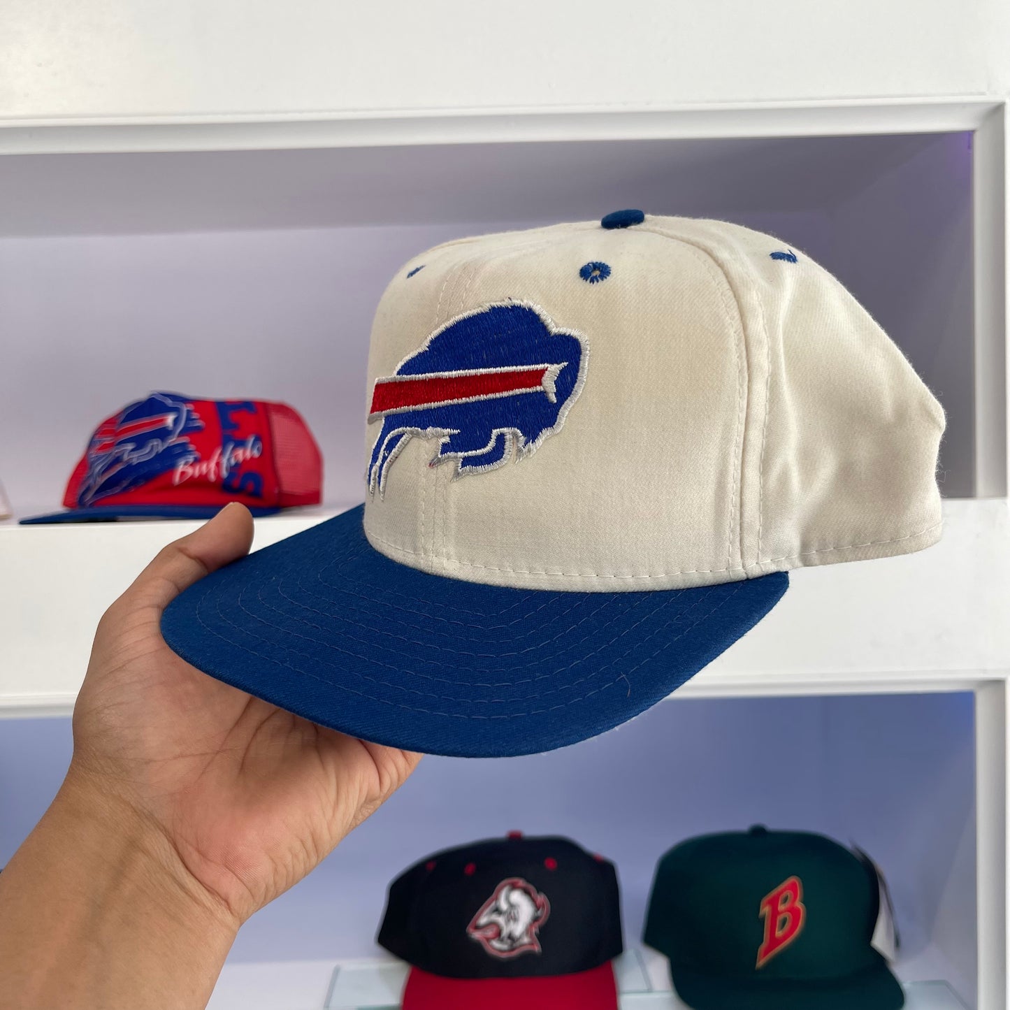 Vintage 1990s NFL Buffalo Bills New Era Wool Snap Back