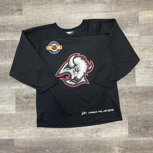 Vintage 1990s NHL Buffalo Sabres Pro Player Goat Head Jersey Large