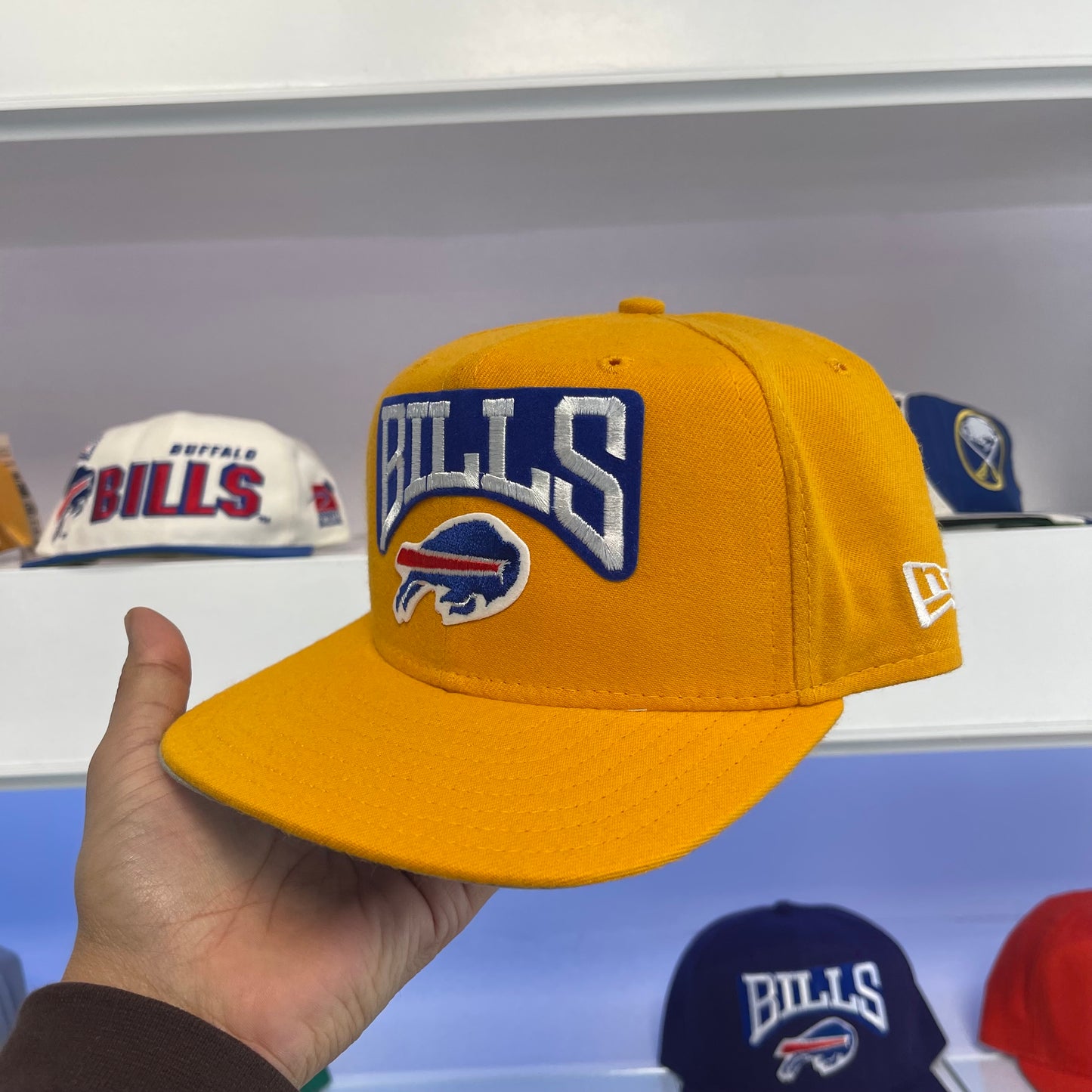 1990s Buffalo Bills Yellow Wool Snap Back