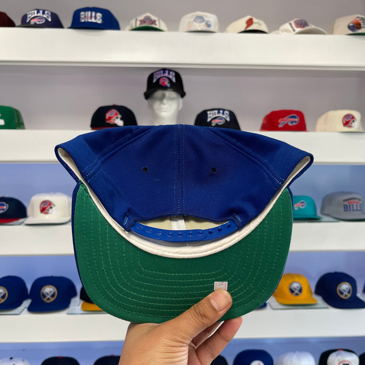 Vintage Buffalo Bills Red Helmet Nylon Snap Back