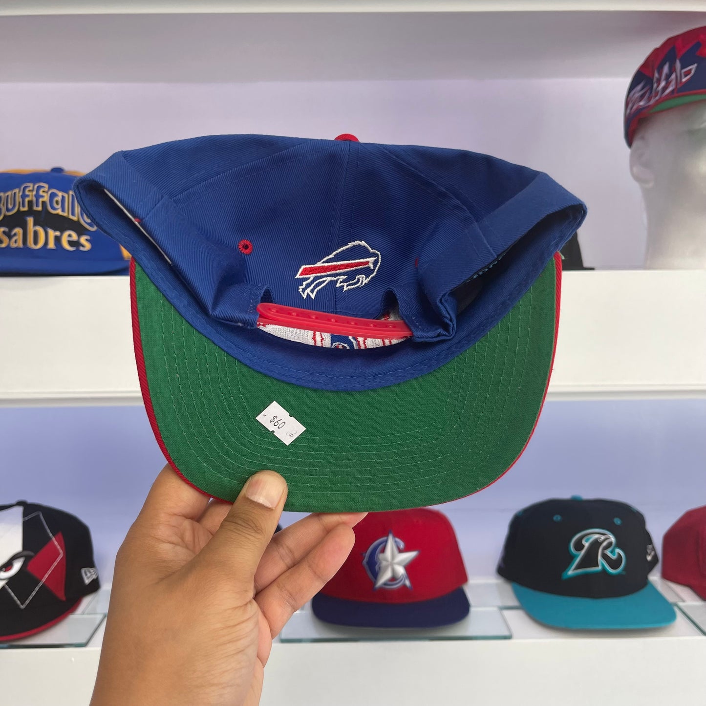 90s Buffalo Bills NFL Wool Snap Back Dead Stock New