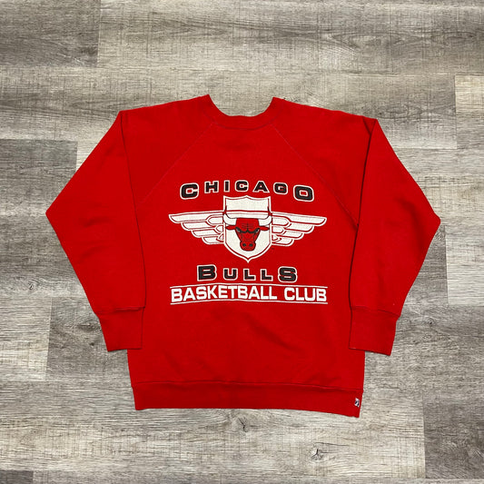 Vintage 1990s Chicago Bulls Basketball Club Logo 7 Crew neck Sweater Size Medium