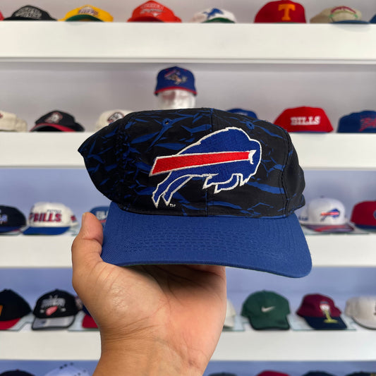 Vintage 1990s NFL Buffalo Bills Black Snap Back