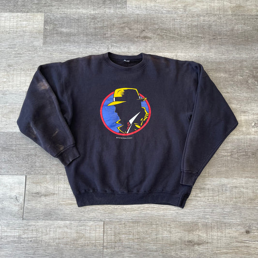 Vintage 1990s Walt Disney Dick Tracy Sweatshirt Size Large