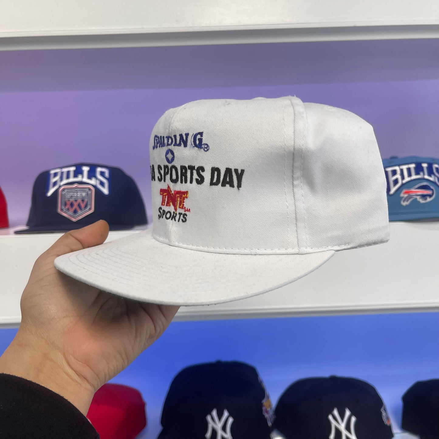 Vintage 1990s Spaulding NBA Sports Day TNT Sports Snap Back