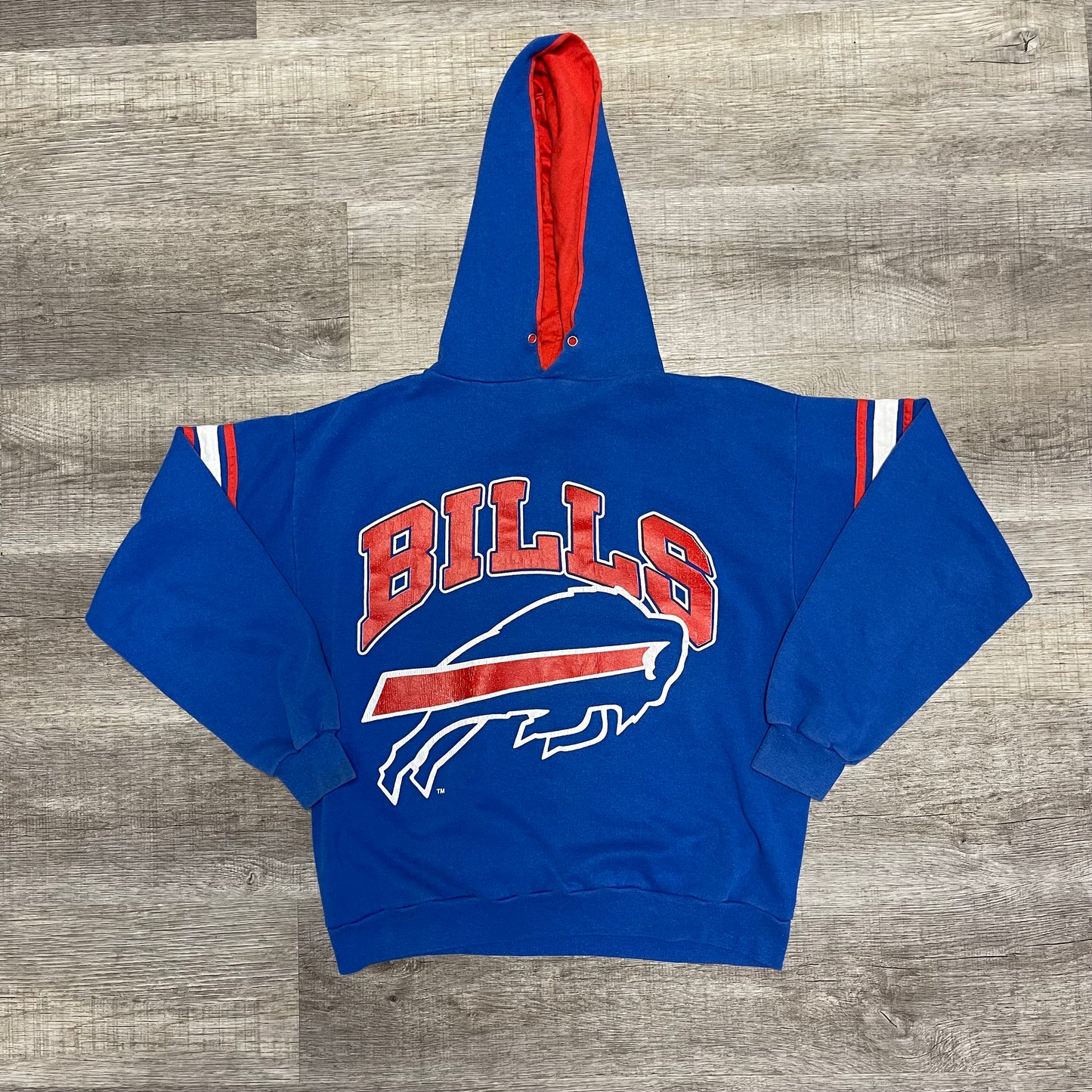 Vintage 1990s Buffalo Bills Hoodie Made By Trench Size XL