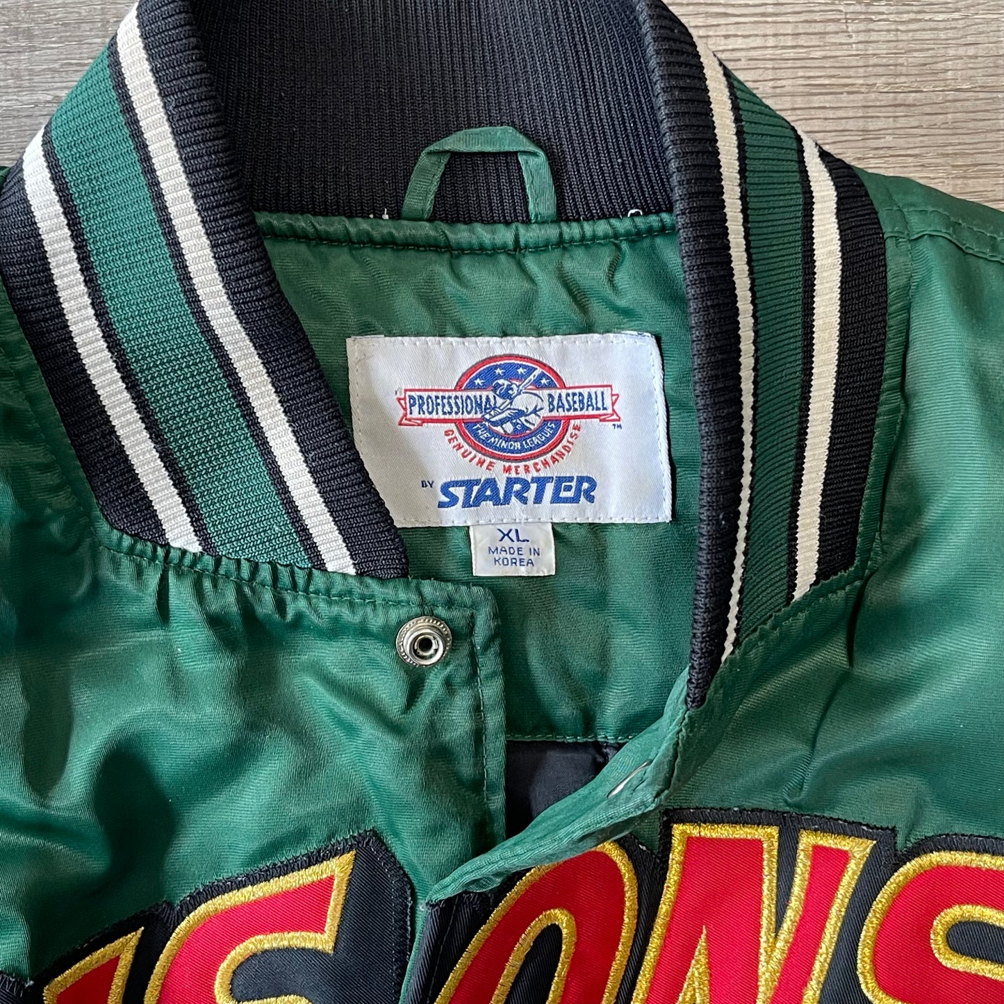 Vintage MiLB Buffalo Bisons Starter Satin Jacket Size XL