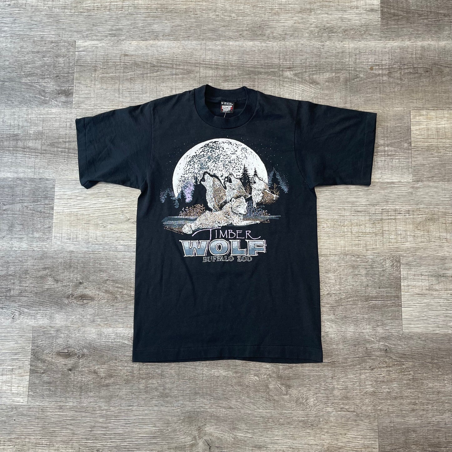 Vintage 90s Buffalo Zoo T Shirt Size Medium