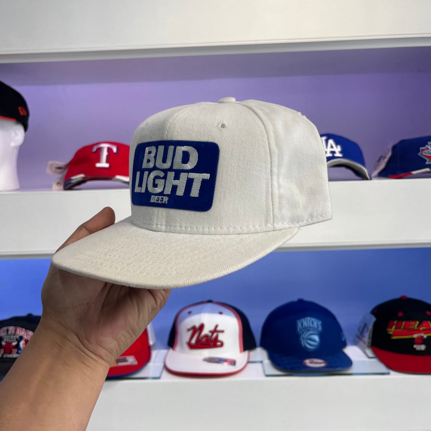 Vintage 1990s Bud Light Wool Snap Back