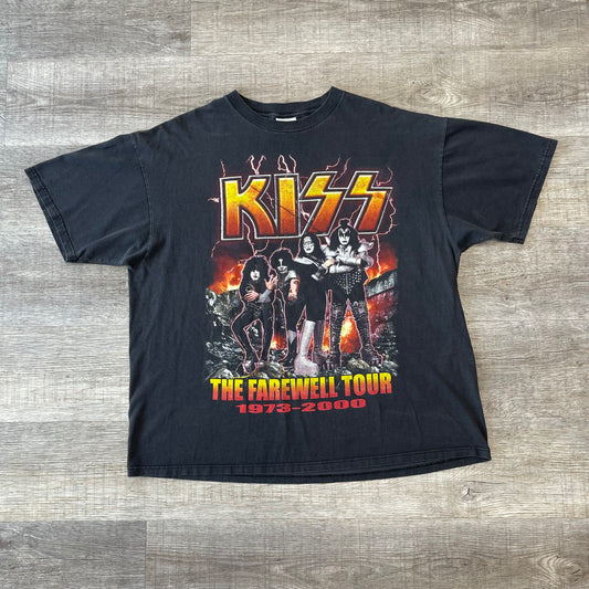 Vintage 2000 Kiss Farewell Tour Shirt Size XL