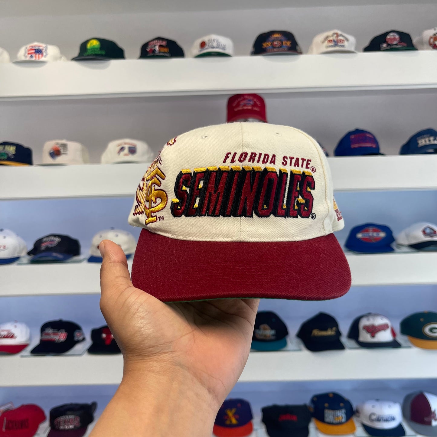 Vintage 1990s NCAA Florida State Seminoles Laser Shadow Sports Specialties Snap Back
