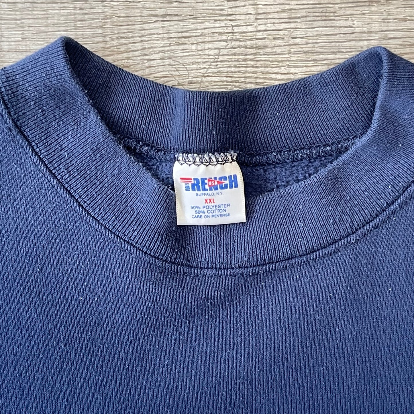 Vintage 1990s Buffalo Bills Trench Sweatshirt Size XXL