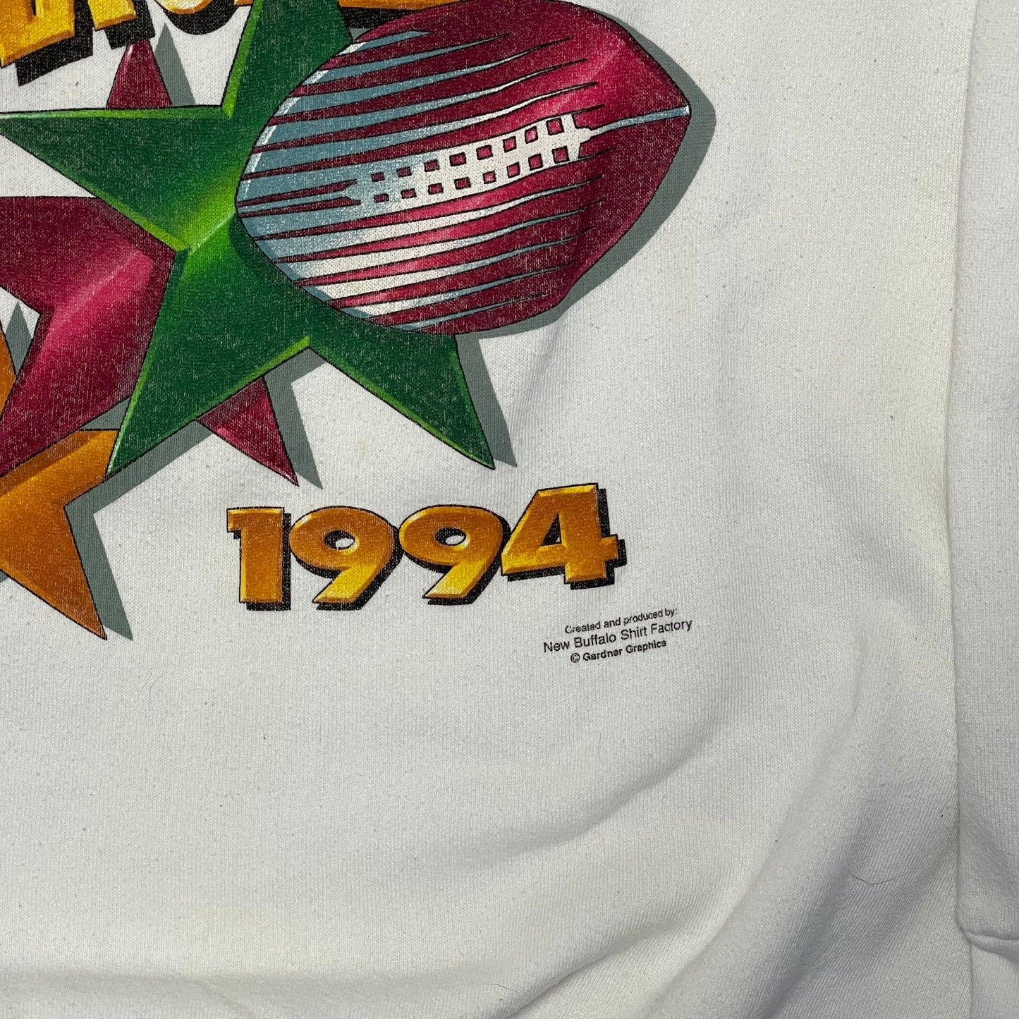 Vintage 1994 Buffalo Bills Jim Kelly Stargaze Sweatshirt Size XL