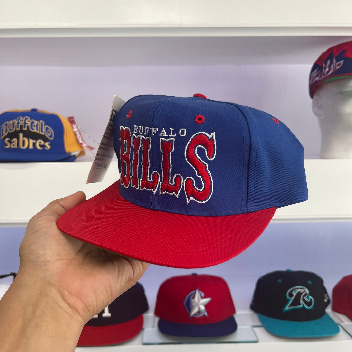 90s Buffalo Bills NFL Wool Snap Back Dead Stock New