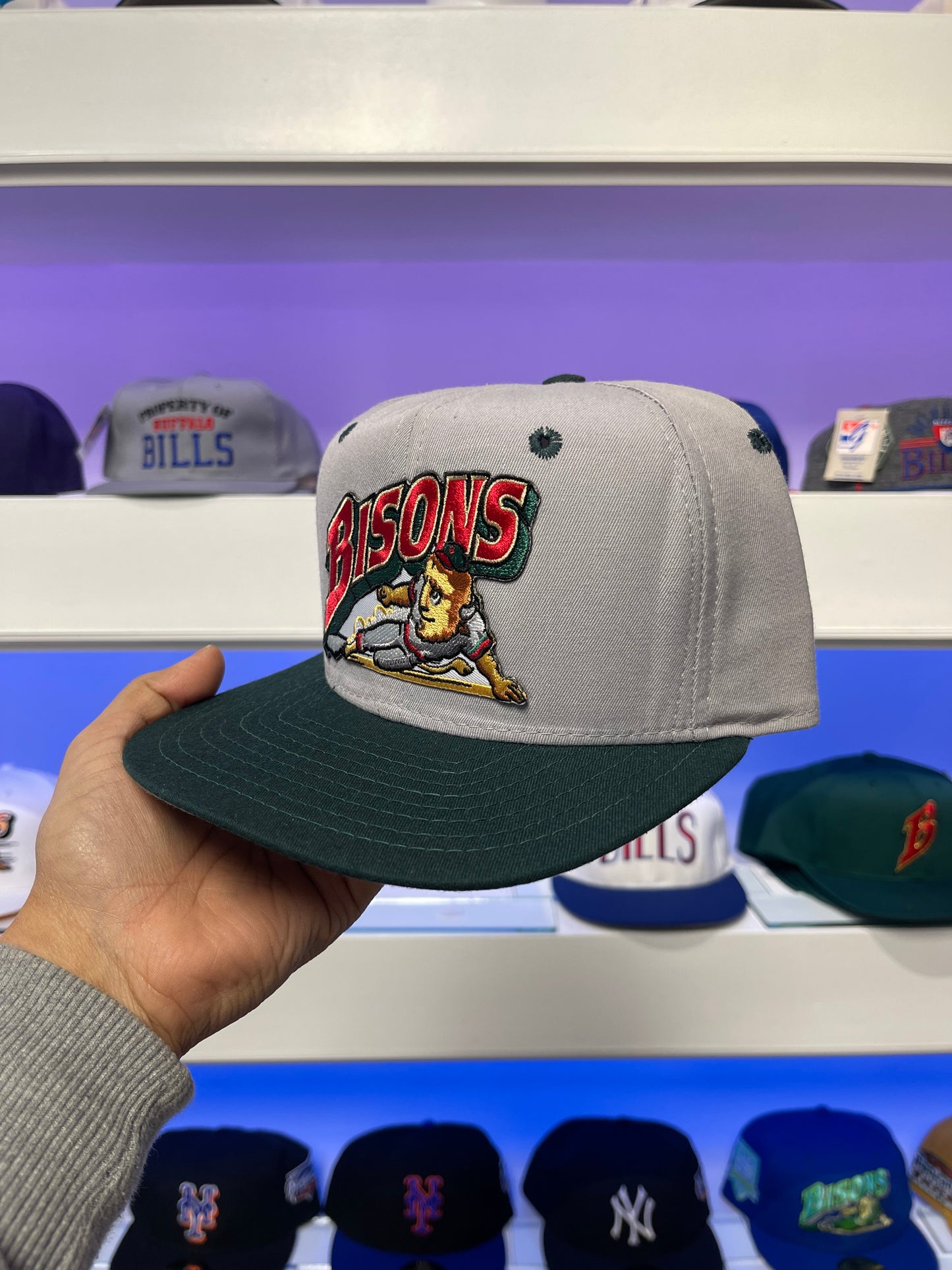 1990s Buffalo Bisons New Era Wool Snap Back