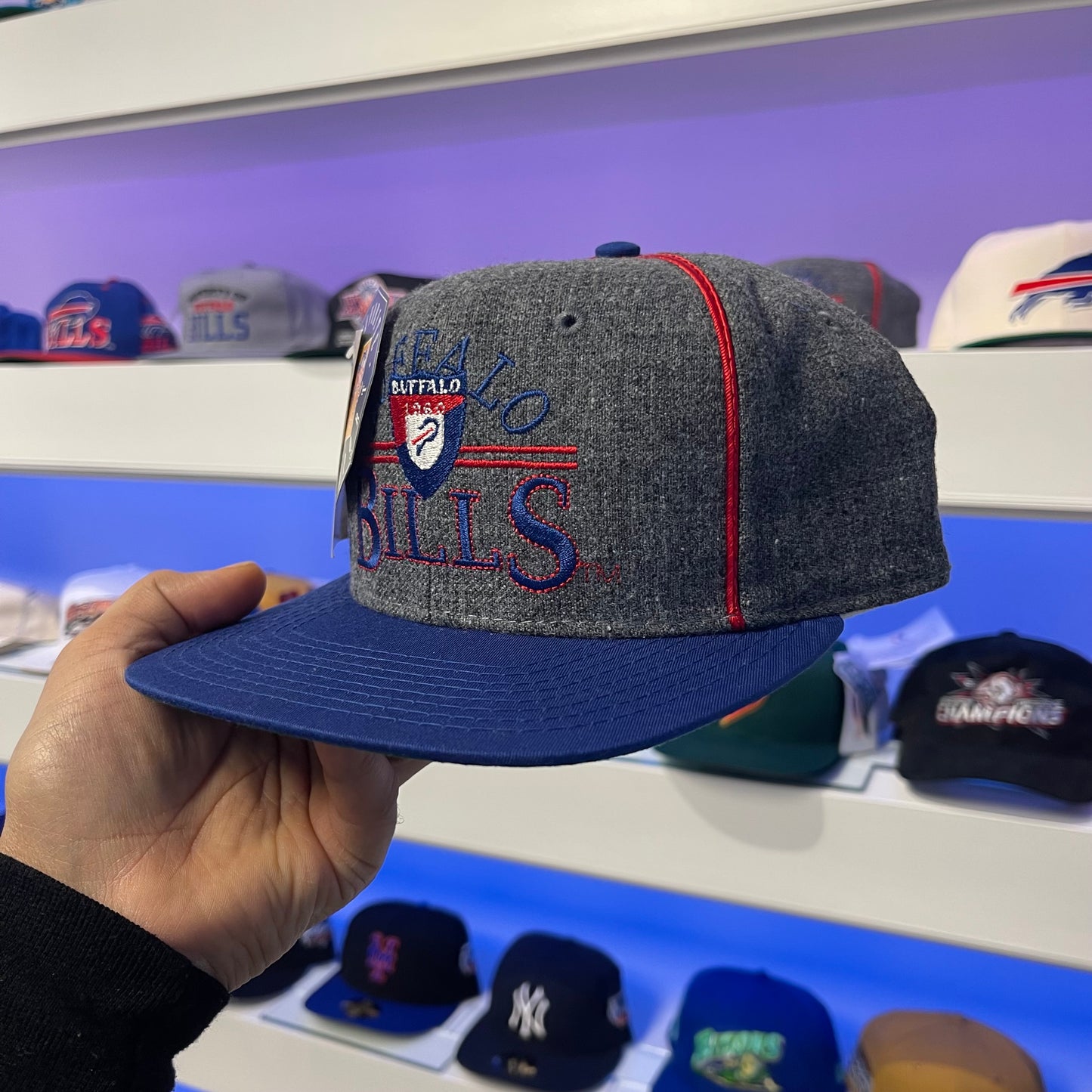 Vintage Buffalo Bills Snap Back Wool New With Tags